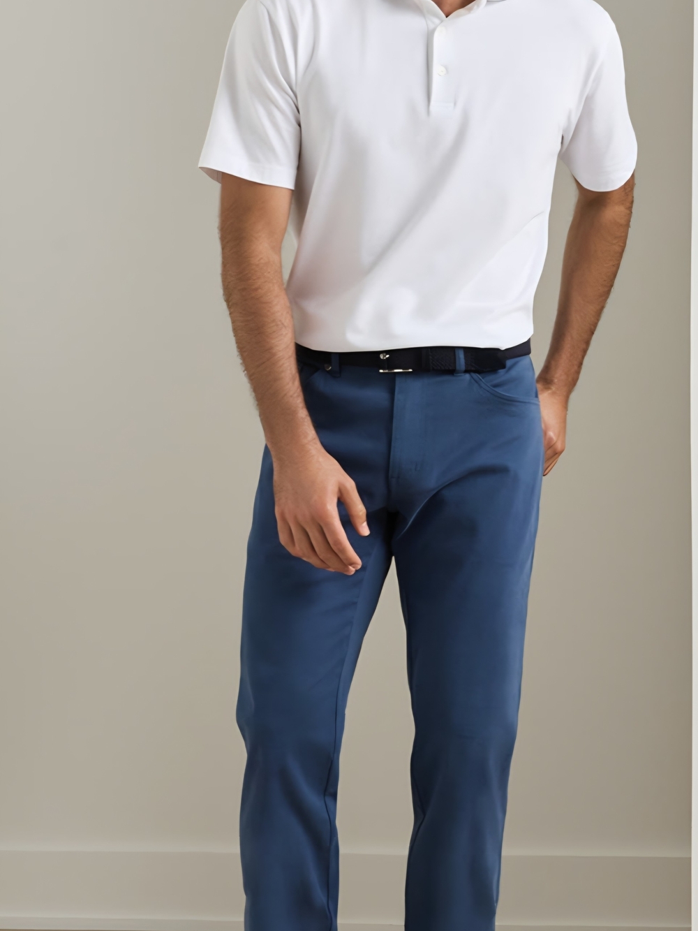 Peter Millar Ultimate Sateen Five-Pocket Pants Navy Blue 30x32 ME0B39